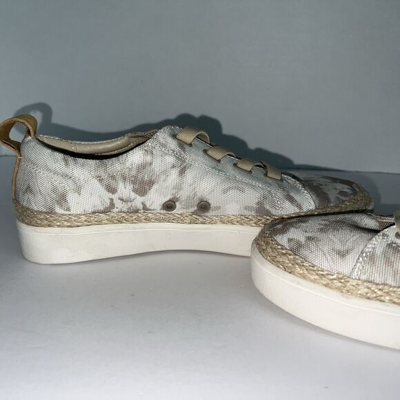 Malibu Slip On Sneakers Canvas Brown Tan Camo Size 8.5 B - Picture 10 of 13